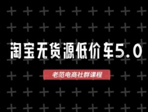 淘宝无货源价车5.0,2025最新VIP淘宝无货源课程,1688代发,蓝海选品,零成本创业首选(更新)-中创网_专注互联网创业,项目资源整合-心诚资源网