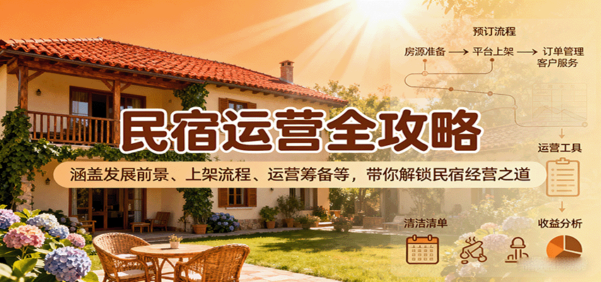 民宿运营全攻略：涵盖发展前景、上架流程、运营筹备等，带你解锁民宿经营之道-中创网-专注创业项目分享_资源整合-心诚资源网