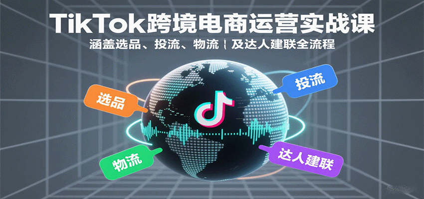 TikTok跨境电商运营实战课：涵盖选品、投流、物流及达人建联全流程-中创网_专注互联网创业,项目资源整合-心诚资源网