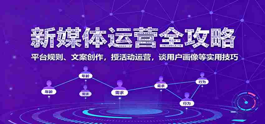 新媒体运营全攻略：平台规则、文案创作，授活动运营，谈用户画像等实用技巧-中创网-专注创业项目分享_资源整合-心诚资源网