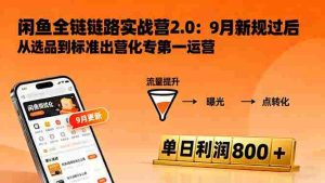 (16265期)闲鱼变现课3.0:掌握链接优化、流量提升、商业变现,单日利润800+-中创网-专注创业项目分享_资源整合-心诚资源网