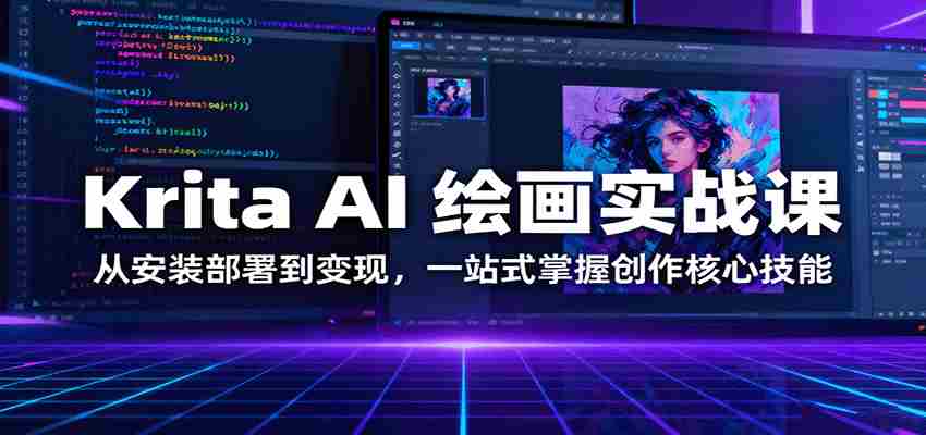 Krita AI 绘画实战课：从安装部署到变现，一站式掌握创作核心技能-中创网-专注创业项目分享_资源整合-心诚资源网