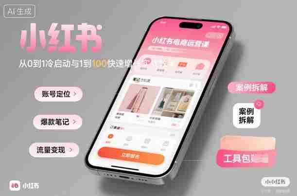 小红书电商运营课：从0到1冷启动与1到100快速增长实战教学-中创网-专注创业项目分享_资源整合-心诚资源网