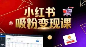 《小红书吸粉变现》当天变现不是梦!揭秘小红书吸粉变现的财富密码-中创网-专注创业项目分享_资源整合-心诚资源网