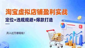 (16387期)淘宝虚拟店铺盈利实战:定位+违规规避+爆款打造,月入过万很轻松!-中创网-专注创业项目分享_资源整合-心诚资源网