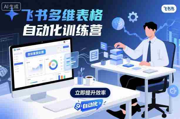 飞书多维表格自动化训练营，手把手教你告别重复处理，用多维表格开启高效办公新模式-中创网-专注创业项目分享_资源整合-心诚资源网