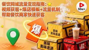 (16242期)餐饮同城流量变现指南:视频获客+爆店模板+流量机制 帮助餐饮商家快速获客-中创网-专注创业项目分享_资源整合-心诚资源网
