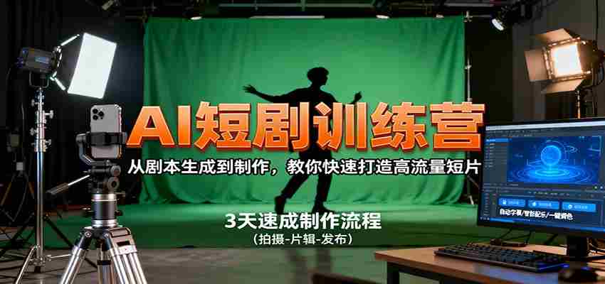 AI短剧训练营,从剧本生成到制作,教你快速打造高流量短片-中创网-专注创业项目分享_资源整合-心诚资源网