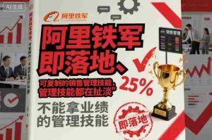 阿里铁军即落地、可复制的销售管理技能,不能拿业绩的管理技能都在扯淡-中创网-专注创业项目分享_资源整合-心诚资源网