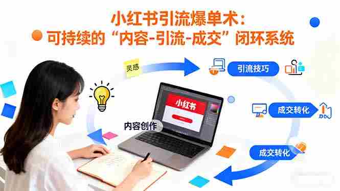 （16362期）小红书引流爆单术：构建一套低成本 可持续的“内容-引流-成交”闭环系统-中创网-专注创业项目分享_资源整合-心诚资源网