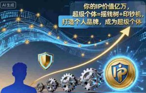 你的IP价值亿万,超级个体=摇钱树+印钞机,打造个人品牌,成为超级个体-中创网-专注创业项目分享_资源整合-心诚资源网