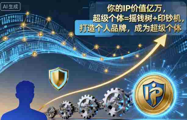 你的IP价值亿万，超级个体=摇钱树+印钞机，打造个人品牌，成为超级个体-中创网-专注创业项目分享_资源整合-心诚资源网