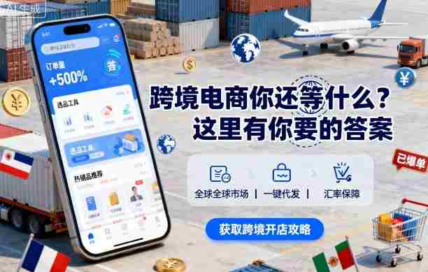 跨境电商你还等什么?这里有你要的答案【音频课】