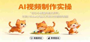 AI视频制作实操,飞天/小橘猫/美女系列,可灵/ViduAl/通义万相文生图转视频-中创网-专注创业项目分享_资源整合-心诚资源网