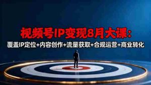 (16361期)视频号IP变现8月大课,覆盖IP定位+内容创作+流量获取+合规运营+商业转化-中创网-专注创业项目分享_资源整合-心诚资源网