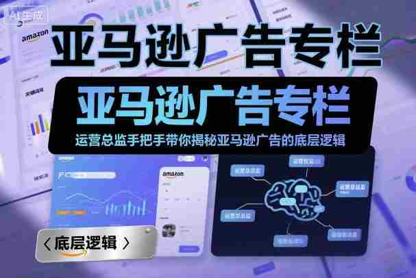 亚马逊广告专栏：运营总监手把手带你揭秘亚马逊广告的底层逻辑-中创网-专注创业项目分享_资源整合-心诚资源网