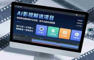 AI影视解说项目,电影解说爆款制作全流程,新手也能快速掌握-中创网-专注创业项目分享_资源整合-心诚资源网