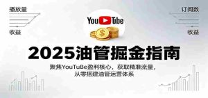 2025油管掘金指南:聚焦YouTuBe盈利核心,获取精准流量,从零搭建油管运营体系-中创网-专注创业项目分享_资源整合-心诚资源网
