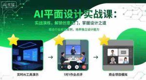 AI平面设计实战课,实战演练,解锁创意之门,掌握设计之道-中创网-专注创业项目分享_资源整合-心诚资源网