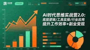 (16506期)AI时代思维实战营2.0:底层逻辑/工具实操/行业应用 提升工作效率+副业变现-中创网-专注创业项目分享_资源整合-心诚资源网
