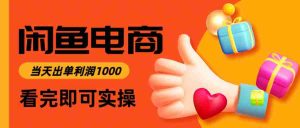 闲鱼高利润电商,当天上架当天出单,一单利润300+-中创网-专注创业项目分享_资源整合-心诚资源网