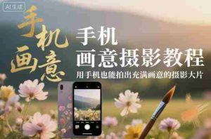 手机画意摄影教程，用手机也能拍出充满画意的摄影大片-中创网-专注创业项目分享_资源整合-心诚资源网