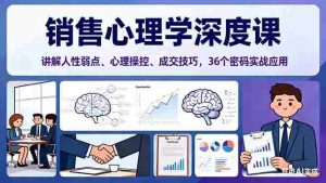 (16456期)销售心理学深度课,讲解人性弱点、心理操控、成交技巧,36个密码实战应用-中创网-专注创业项目分享_资源整合-心诚资源网