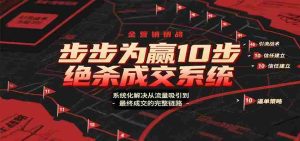 步步为赢10步绝杀成交系统,系统化解决从流量吸引到最终成交的完整链路-中创网-专注创业项目分享_资源整合-心诚资源网