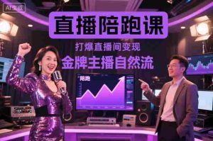 直播陪跑课，金牌主播自然流打爆直播间，复制高变现玩法-中创网-专注创业项目分享_资源整合-心诚资源网