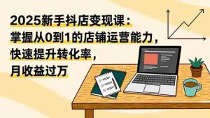 (16606期)2025新手抖店变现课:掌握从0到1的店铺运营能力,快速提升转化率,月收过万-中创网-专注创业项目分享_资源整合-心诚资源网
