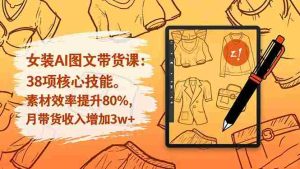 (16574期)女装AI图文带货课:38项核心技能,素材效率提升80%,月带货收入增加3w+-中创网-专注创业项目分享_资源整合-心诚资源网