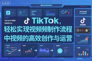 TikTok中视频制做流程,轻松实现Tk中视频的高效创作与运营-中创网-专注创业项目分享_资源整合-心诚资源网