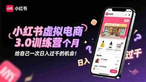 （16512期）小红书虚拟电商3.0训练营：2025最后1个月，给自己一次日入过千的机会！-中创网-专注创业项目分享_资源整合-心诚资源网